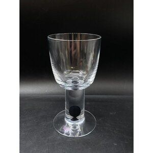iittala Markku Salo Oliivi Coupe Clear Glass 6 1/4” Made in Finland